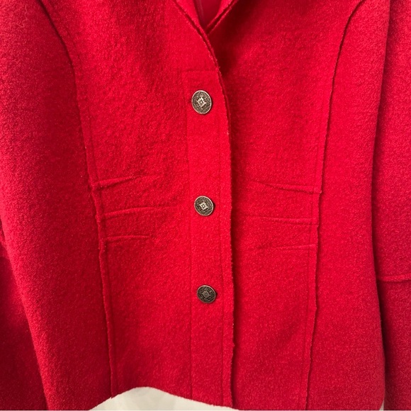 JG Hook Vintage Red Wool Jacket 12 (fits small like 8-10) - Picture 3 of 5